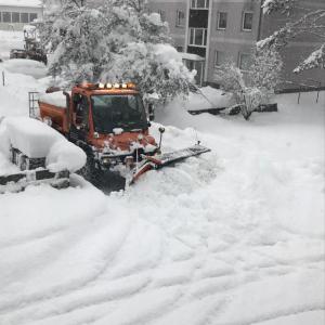Winterdienst beim räumen